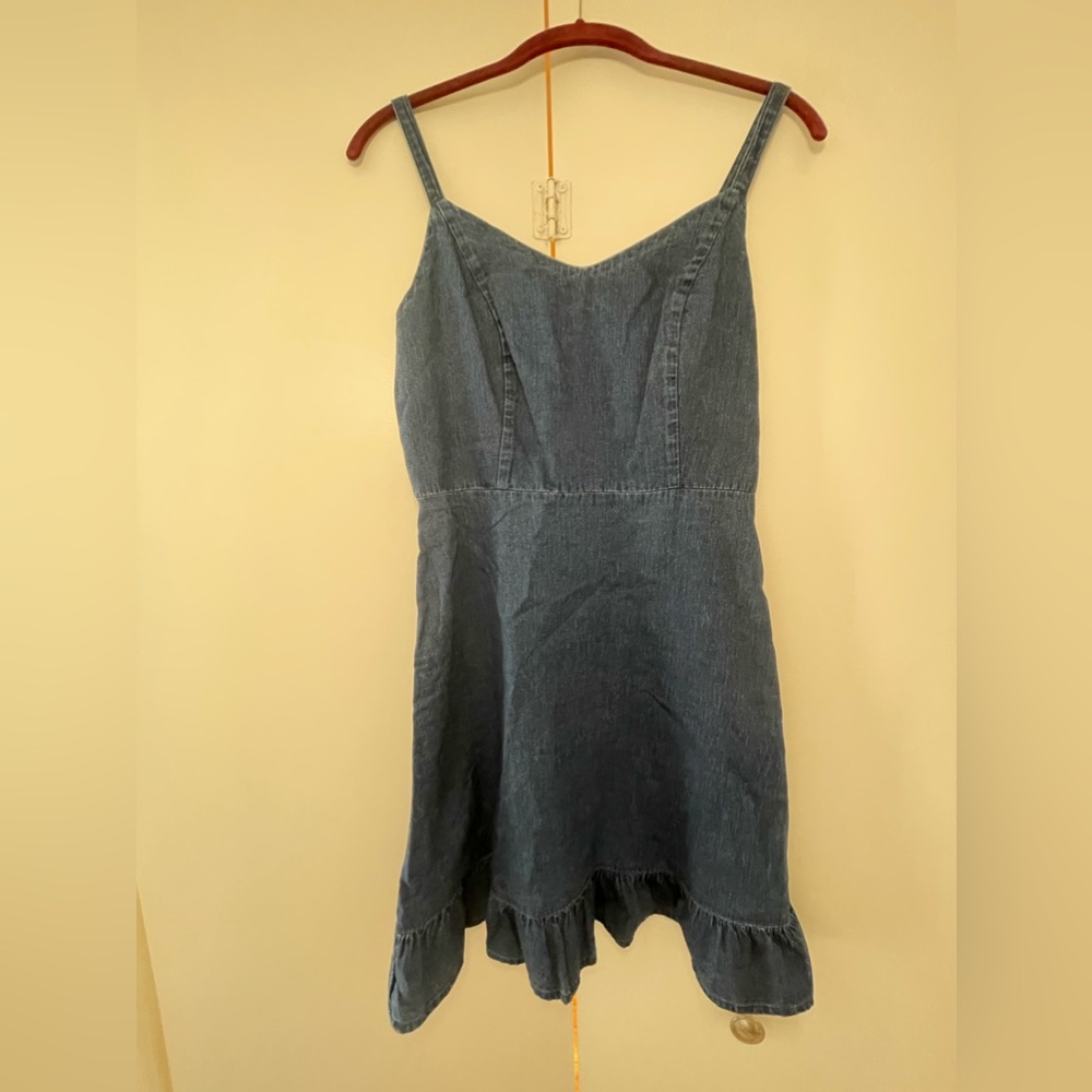 Medium Wash Denim Dress. Size M.